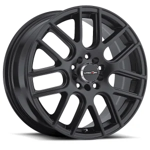 Vision Wheel Street Designs – 426 CROSS – Black – 14″x5.5″ 38mm – All weather Wheels – 426H4518MB38